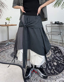 DL Layered Check Skirt