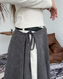 Festie Suede Wrap Skirt