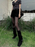 Damage cotton short pt
