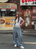 Builder Stripe Carpenter Denim Pants