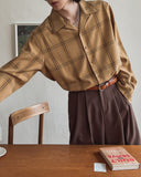 Wider check classic shirt