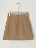 Rimel Wool Tulip Mini Skirt