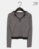 Odell Stripe Burton Cropped Hooded T-Shirt
