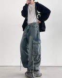 Reform Strap Cargo Denim Pants