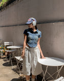 Our Washing Cropped Denim Shirt