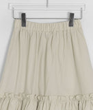 Harimi Shirring Tiered Banding Long Skirt