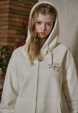 Fairy Angel Embroidered Hood Zip-Up