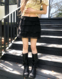 Morin Wavy Layer Frill Skirt