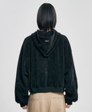 Corduroy Short Zip-Up Hoodie