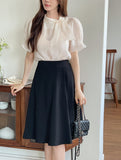 Rihelle Unbalanced Flare Midi Skirt