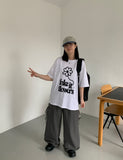 [BAONHAUS] Nylon Cargo Ribbon Bending Pants