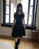 June Stripe Color Banding Tiered Skirt