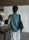 Kid Square Sleeveless Knit