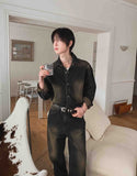 Vir Garment Crop Denim Jacket