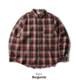 Marron Pocket Check Shirt