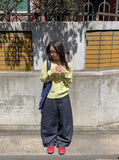 Luine Embroidered Non-Fade Balloon Pants