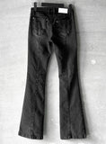 Low cut bootcut denim