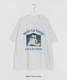 Dukes Cat Print Short Sleeve Tee