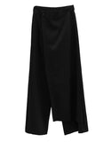 Madel Unbalanced Wrap Skirt Pants