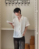 Robin Hairy Collared Short Sleeve Cardigan