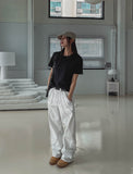 QWERTY Twisted Wide Cotton Pants