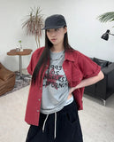 Thez Vintage Work Short Sleeve Shirt