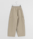 [unisex] Mokili Pintuck Cargo Wide Pants