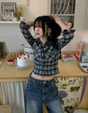 Mons Pocket Check Crop Shirt
