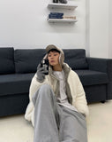 Warm double-sided two-way fleece padding