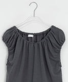 Klee Shirring Cap Sleeve Layered Short Sleeve Tee