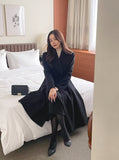 Purcell Collar Flare Wool Long Coat
