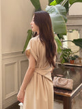 Kozel Roll-up Shirt Wrap One Piece