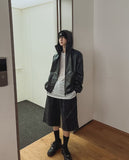 Pigment Washed Track Bermuda Pants