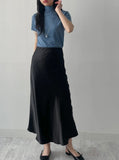 Satin Mermaid Long Skirt