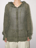 NET DAMAGE HOOD ZIP-UP