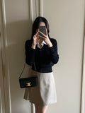 Meren Shirt Layered Knit Cardigan