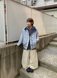Hotori Check Reversible Blouson Jumper