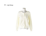 Steen Basic Long Sleeve Round Knit Cardigan