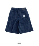 Non-fade Bermuda Snap Denim Pants