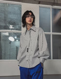 [LANARCH] Eckley Stripe Tie Shirt