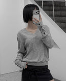 Zven Button V-Neck Knit