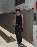 Holdy Ribbed Stud Sleeveless