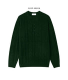 Levon Heavy Cable Henley Neck Knit