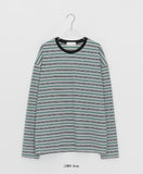 [unisex] Cuba Over Stripe Long Sleeve Tee