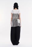 Airy wide balloon cotton pants