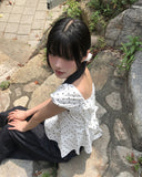 Lize Dot Puff Strap Blouse