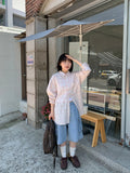 [unisex] Hisui Summer Check Over Shirt