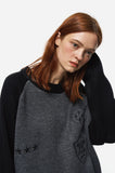 Emblem Mixed Embroidered Sweater