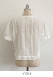 Sedel Lace Flower Embroidery Blouse