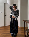 More Than Star Color Matching Two-Way Crop Hood Zip-Up